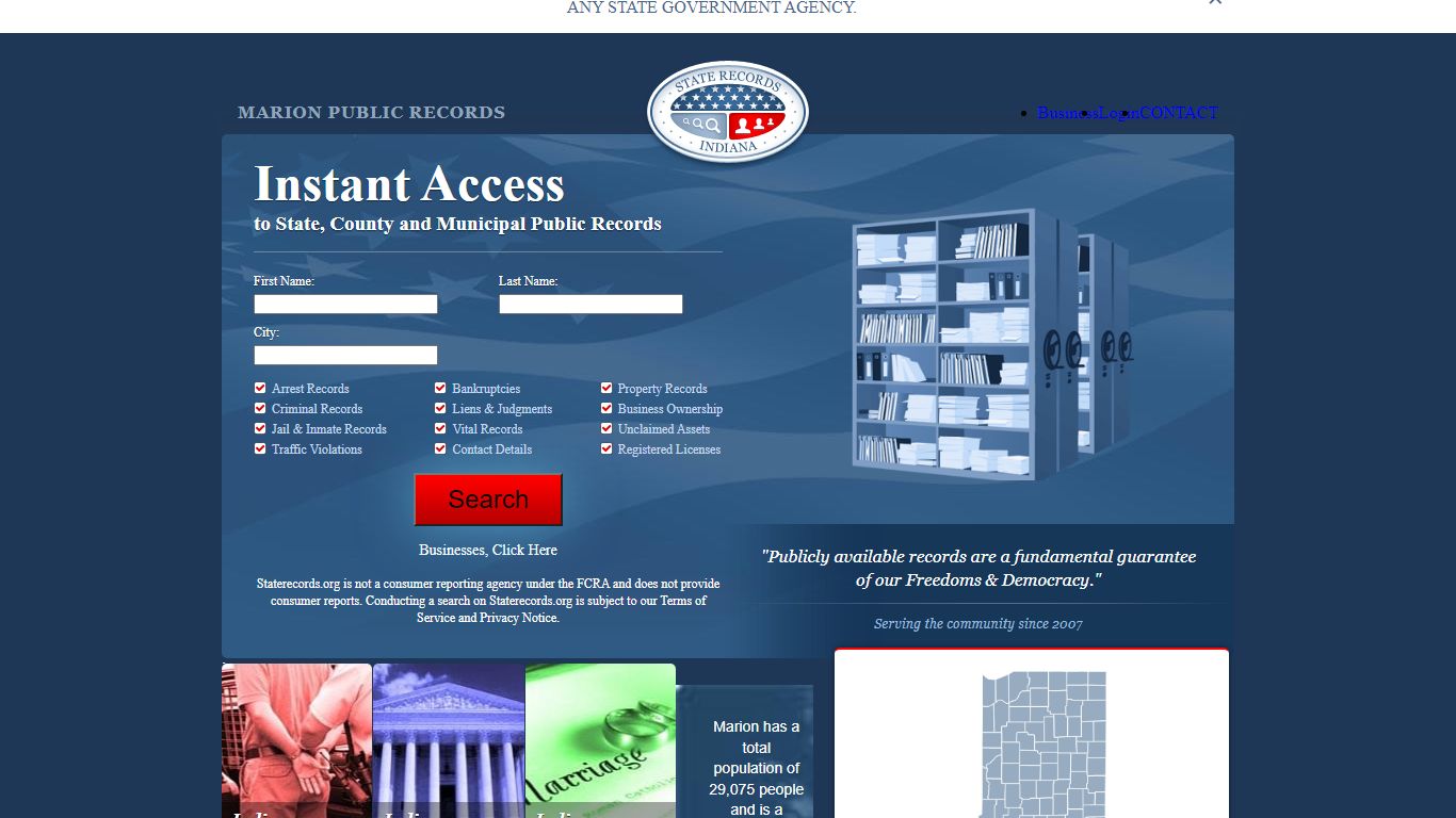 Marion Arrest and Public Records | Indiana.StateRecords.org